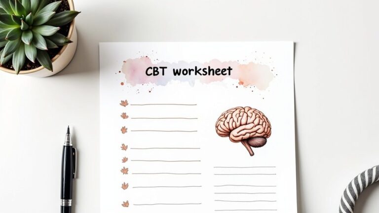 Your Path to Healing from Anxiety with Cognitive Behavioral Therapy Worksheets (PDF)
