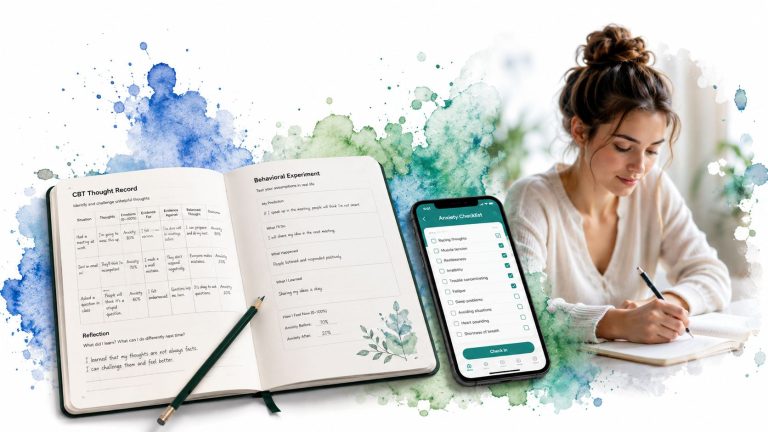 CBT Self Help Worksheets: 10 Tools to Overcome Anxiety