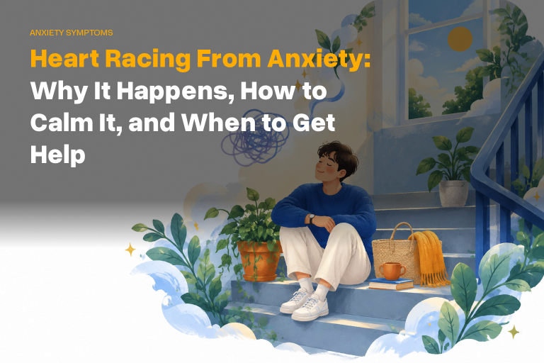 Heart Racing From Anxiety: Why It Happens, How to Calm It, and When to Get Help